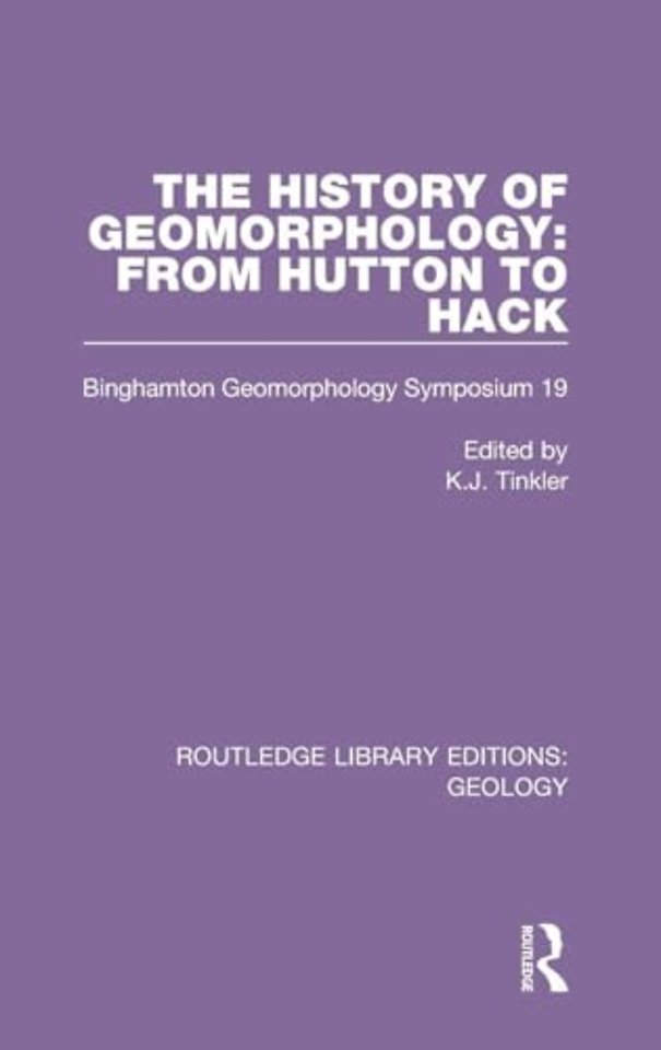 History of Geomorphology