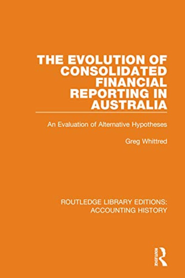 Evolution of Consolidated Financial Reporting in Australia