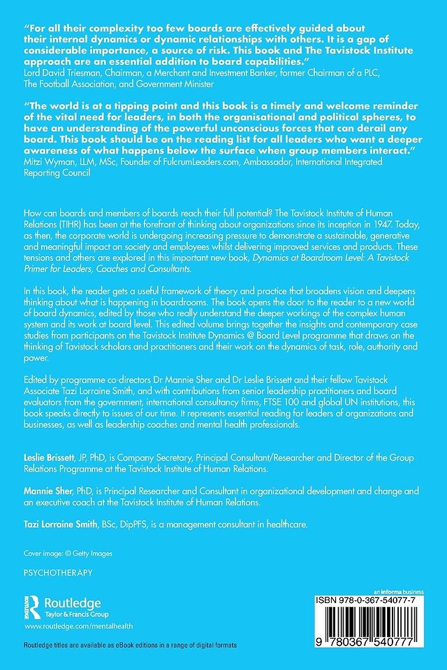 Dynamics at Boardroom Level