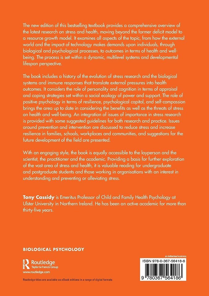 Stress, Cognition and Health