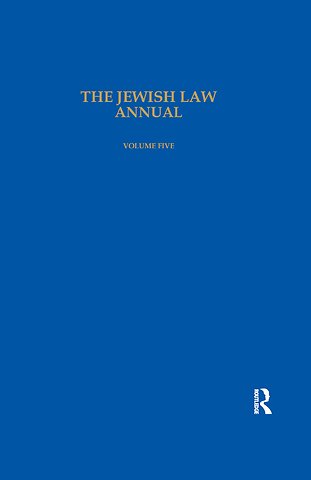 Jewish Law Annual Volume 5