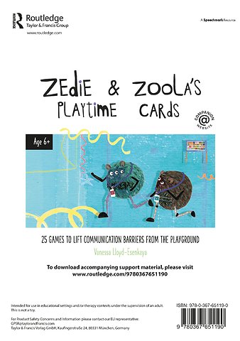 Zedie and Zoola’s Playtime Cards: 25 Games to Lift Communication Barriers from the Playground