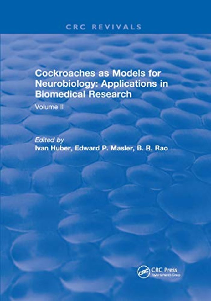Cockroaches as Models for Neurobiology: Applications in Biomedical Research