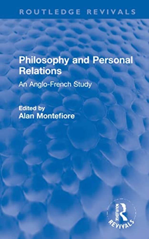 Philosophy and Personal Relations