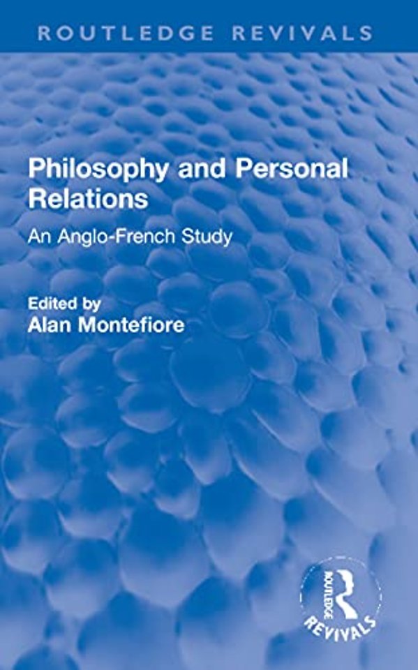 Philosophy and Personal Relations