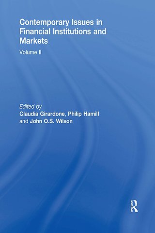 Contemporary Issues in Financial Institutions and Markets