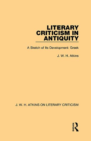 Literary Criticism in Antiquity