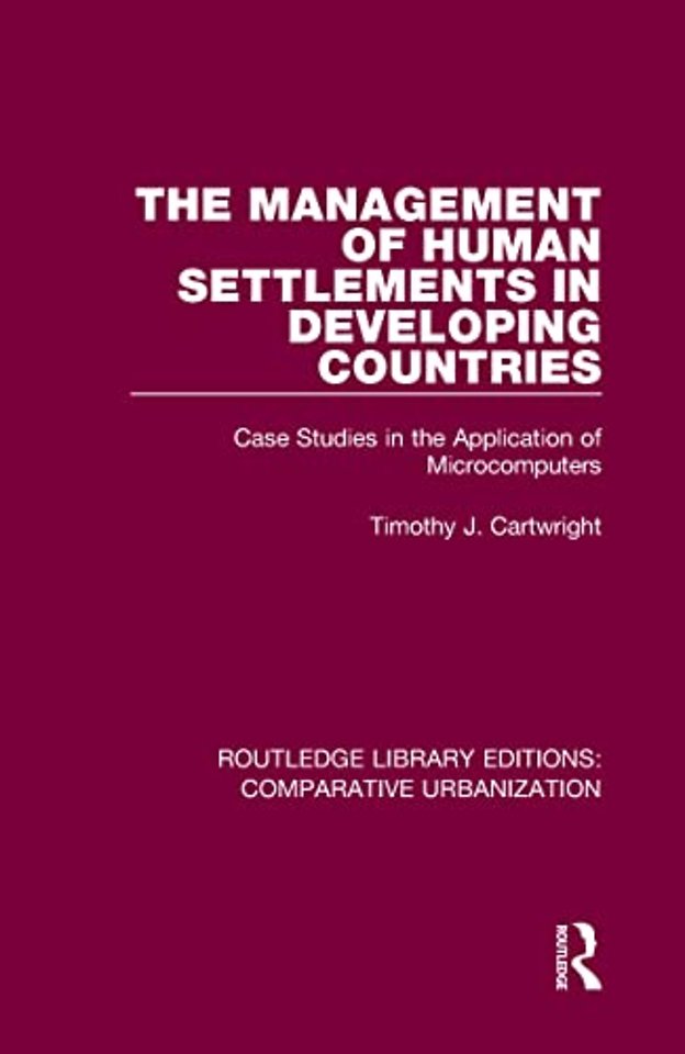 Management of Human Settlements in Developing Countries