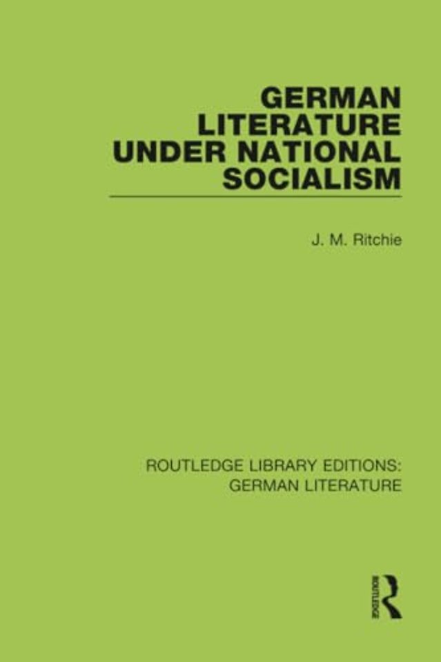 German Literature under National Socialism