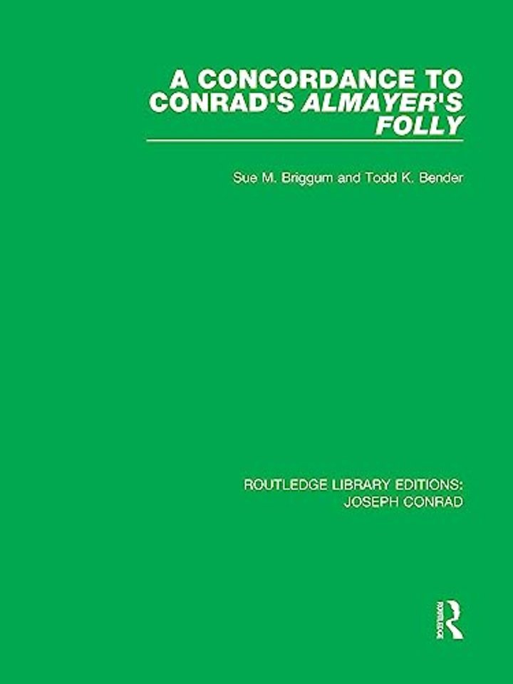 Concordance to Conrad's Almayer's Folly