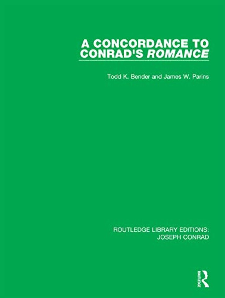 Concordance to Conrad's Romance