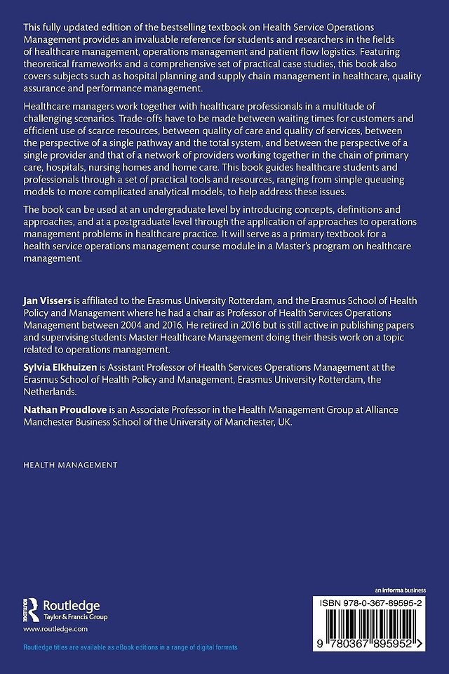 Operations Management for Healthcare