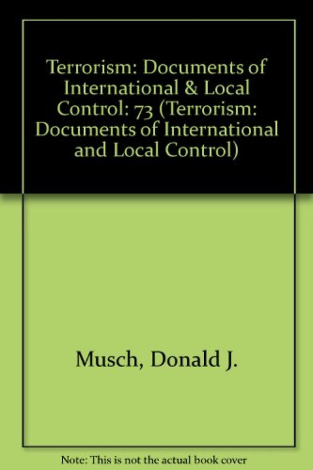 Terrorism: First Series, Volume 73