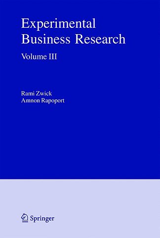 Experimental Business Research