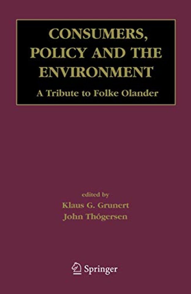 Consumers, Policy and the Environment