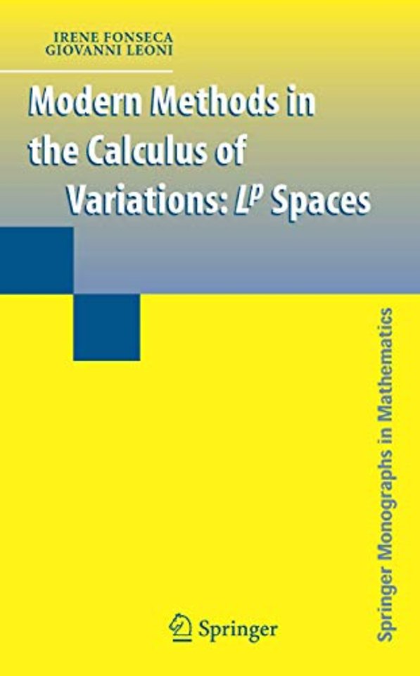 Modern Methods in the Calculus of Variations