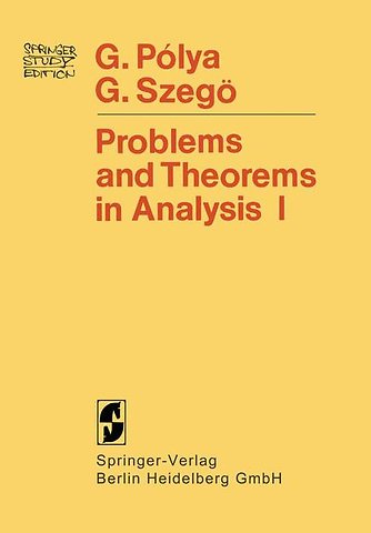 Problems and Theorems in Analysis