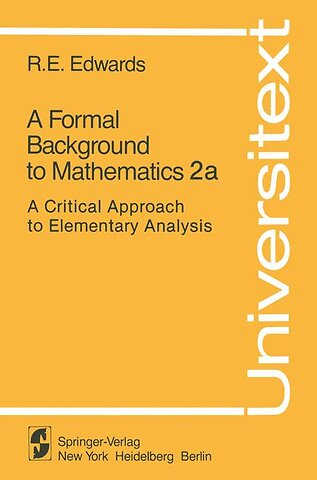 A Formal Background to Mathematics 2a