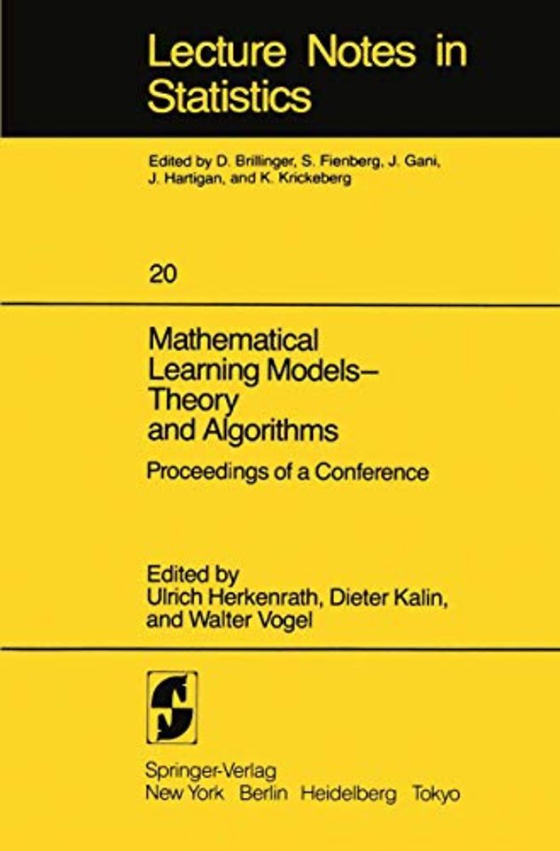 Mathematical Learning Models — Theory and Algorithms