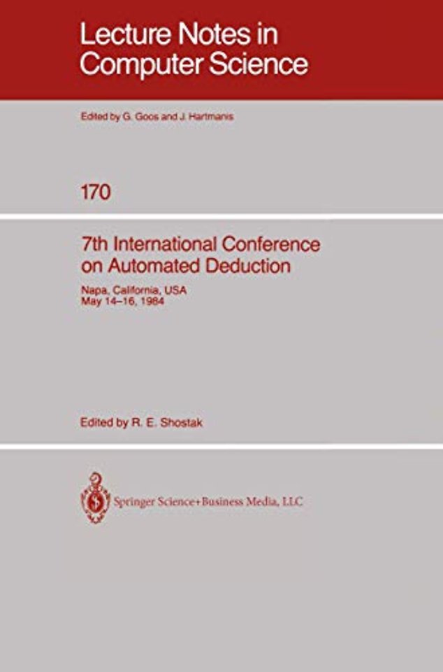 7th International Conference on Automated Deduction