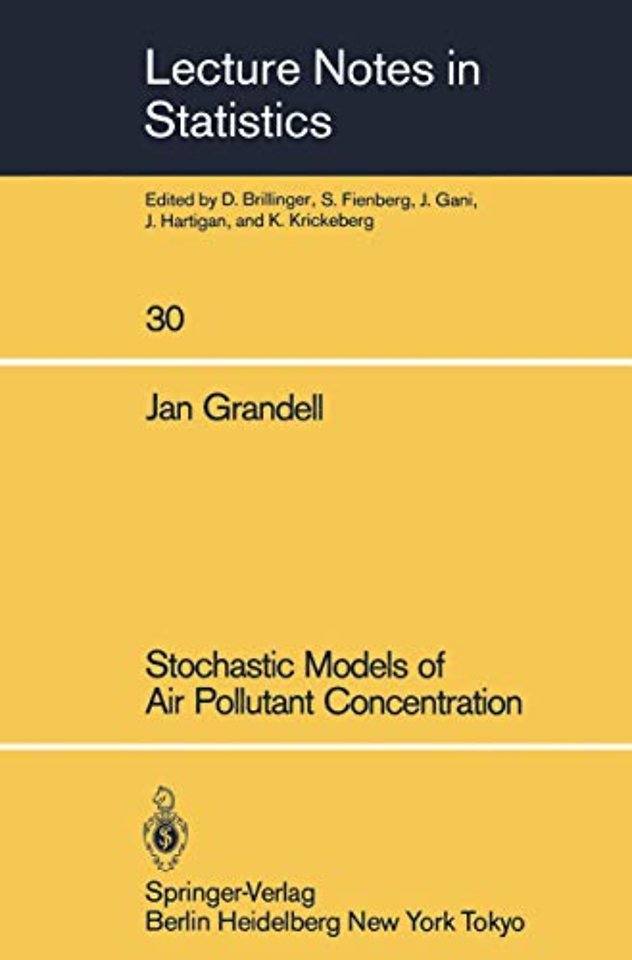 Stochastic Models of Air Pollutant Concentration