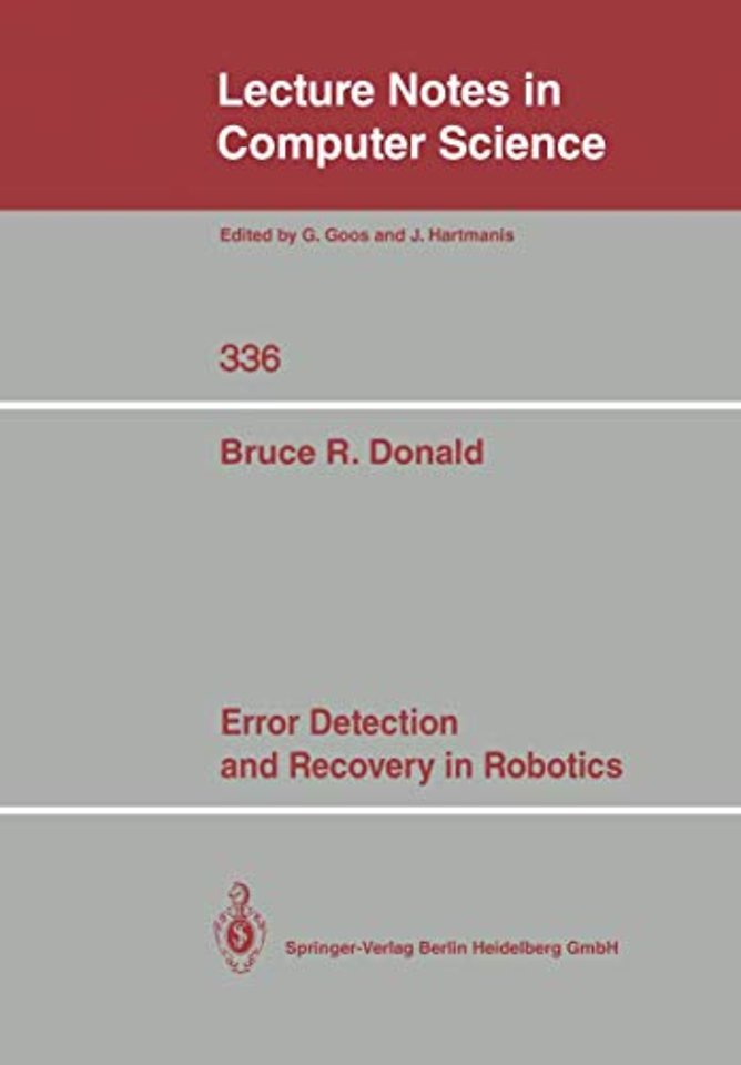 Error Detection and Recovery in Robotics