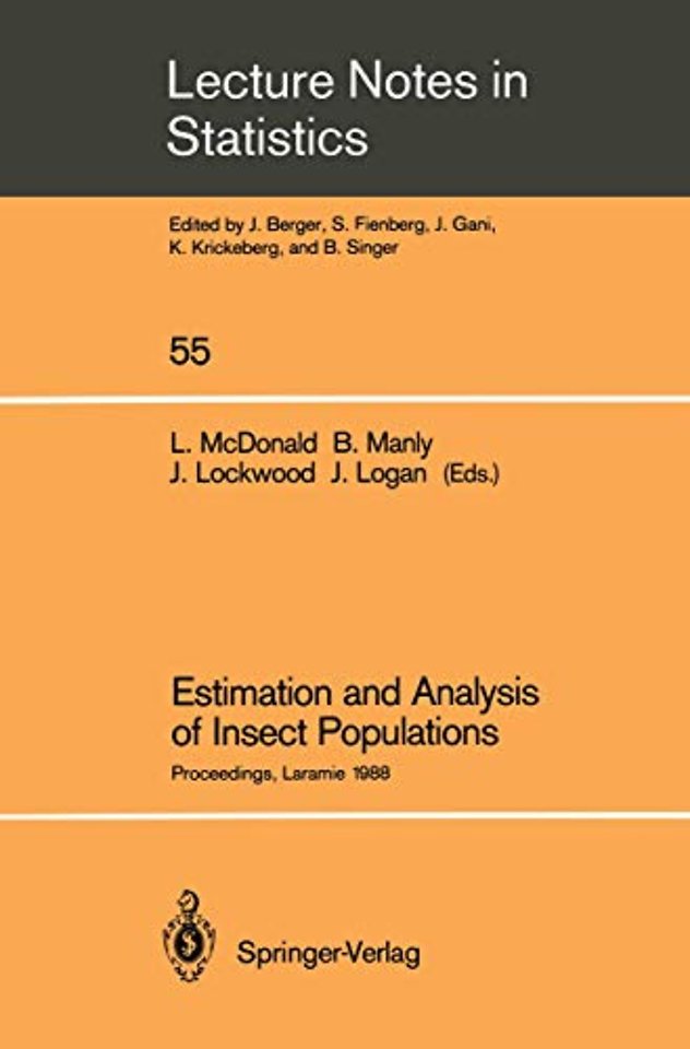 Estimation and Analysis of Insect Populations