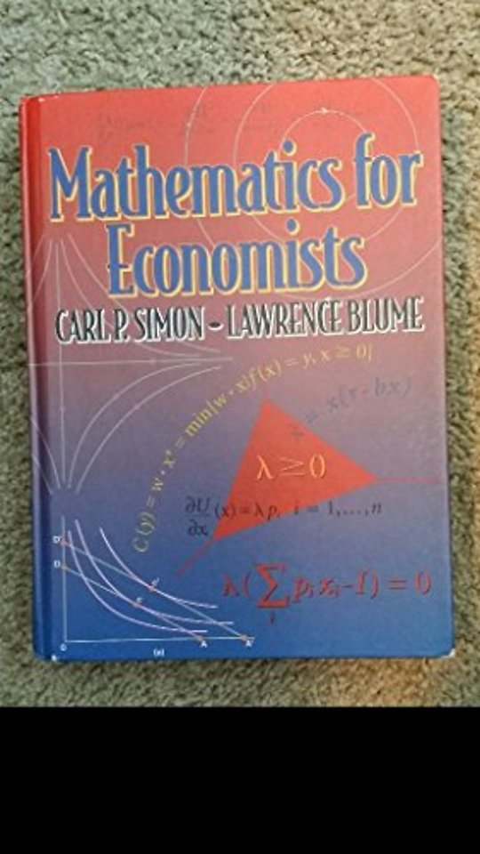Mathematics for Economists