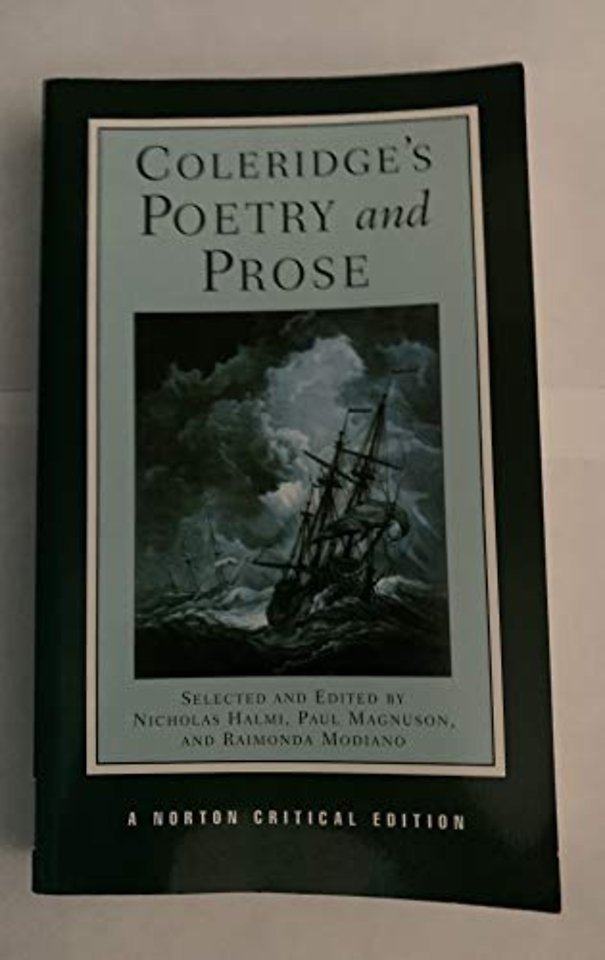 Coleridge`s Poetry and Prose – A Norton Critical Edition