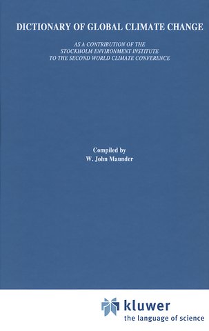 Dictionary of Global Climate Change