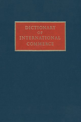 Dictionary of International Commerce