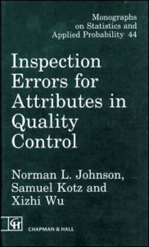 Inspection Errors for Attributes in Quality Control