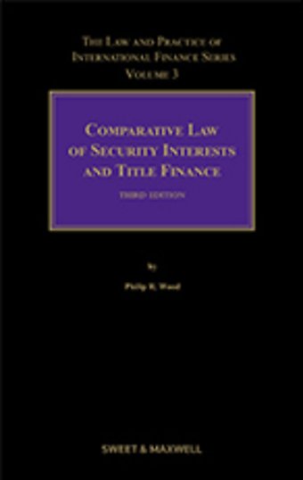 Comparative Law of Security Interests and Title Finance