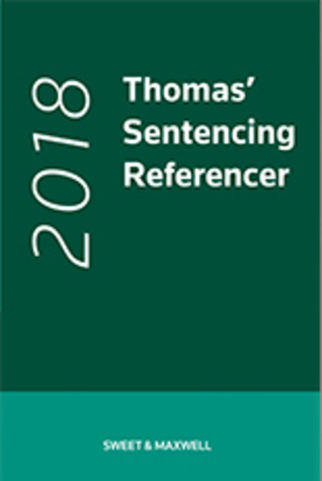 Thomas' Sentencing Referencer 2018