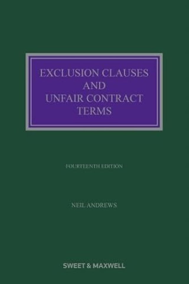 Exclusion Clauses and Unfair Contract Terms