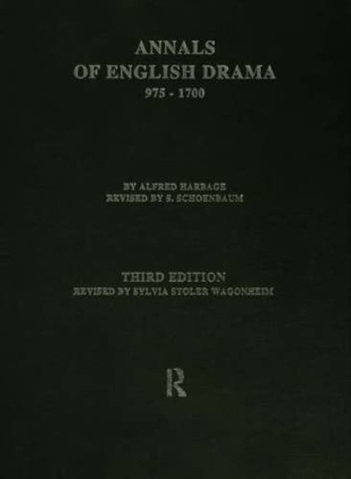 Annals of English Drama 975-1700