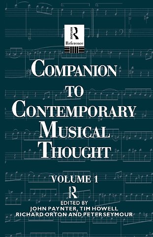 Compan Cont Music Thought 2vol