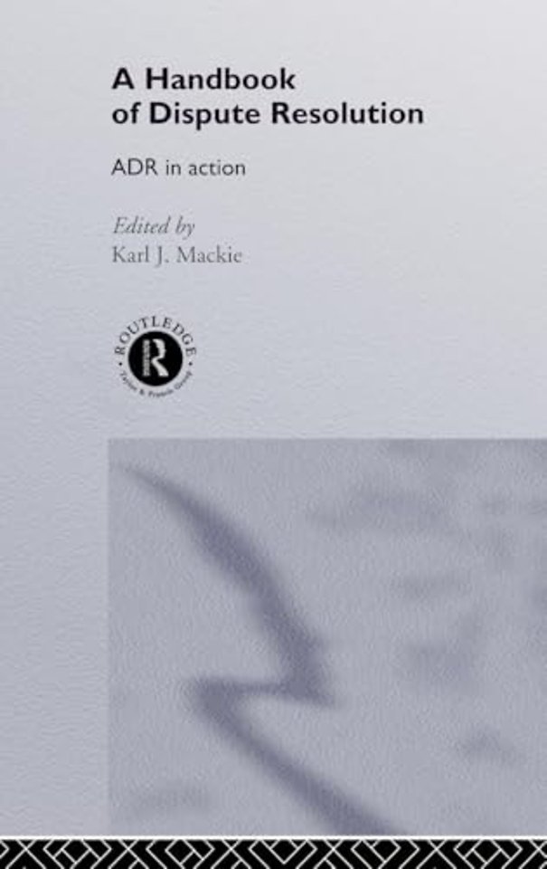 Handbook of Dispute Resolution