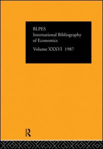 IBSS: Economics: 1987 Volume 36