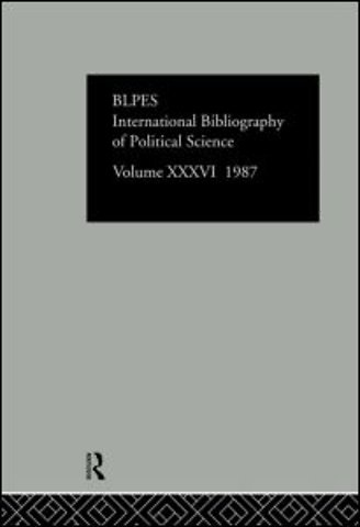 IBSS: Political Science: 1987 Volume 36
