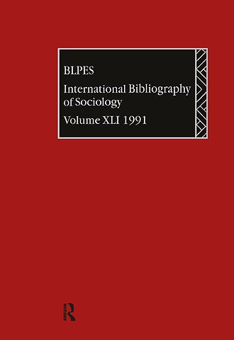 IBSS: Sociology: 1991 Vol 41