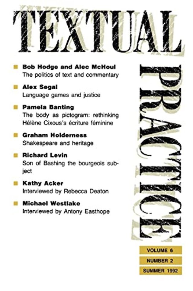 Textual Practice
