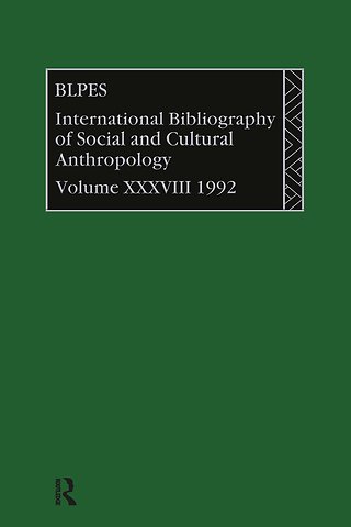IBSS: Anthropology: 1992 Vol 38