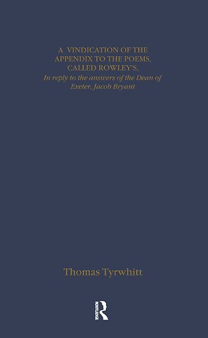 Thomas Chatterton: Early Sources and Responses