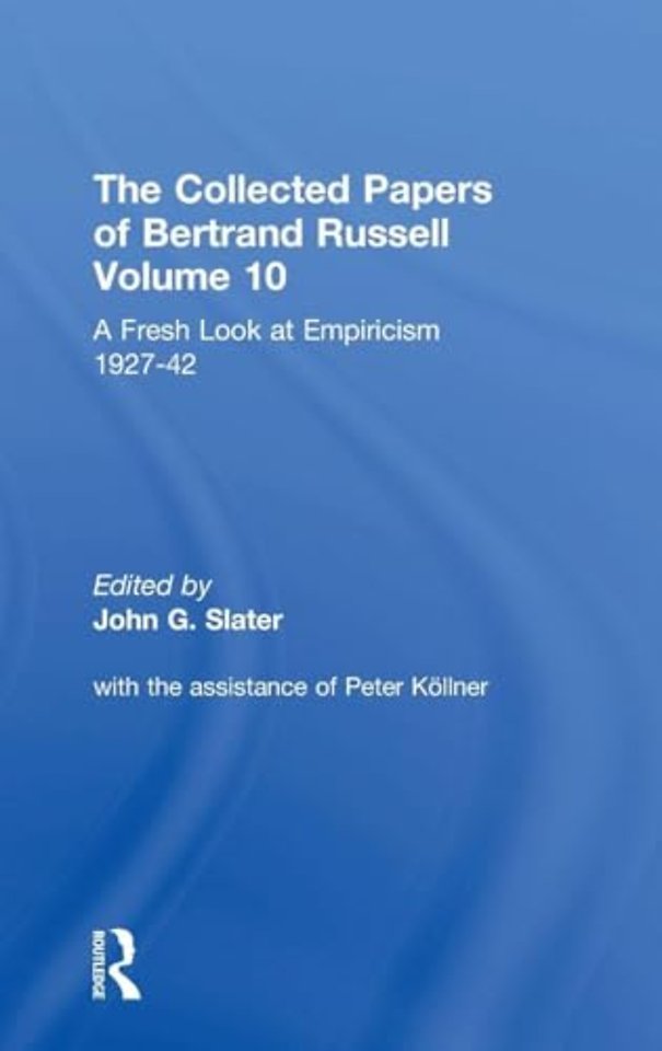 Collected Papers of Bertrand Russell
