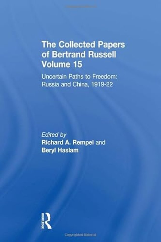 Collected Papers of Bertrand Russell