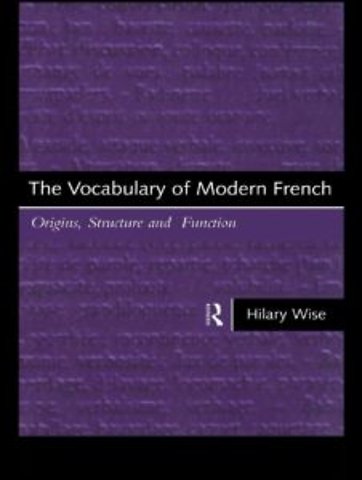 Vocabulary of Modern French