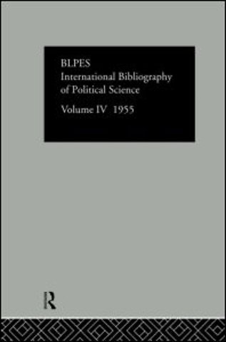 Intl Biblio Pol Sc 1955 Vol 4