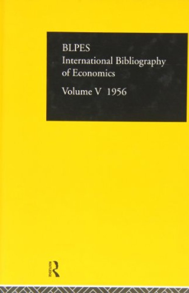 Intl Biblio Econom 1956 Vol  5