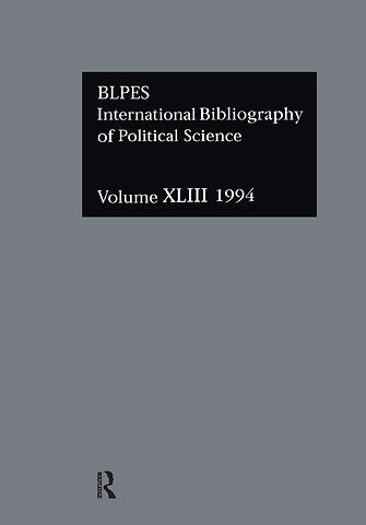 IBSS: Political Science: 1994 Vol 43